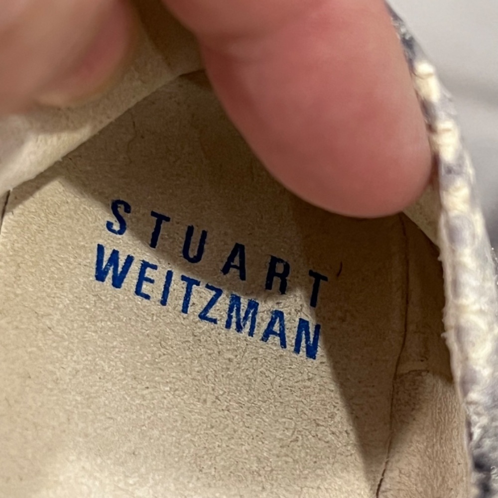 Stuart Weitzman Leather Snakeskin Python Ballet F… - image 3
